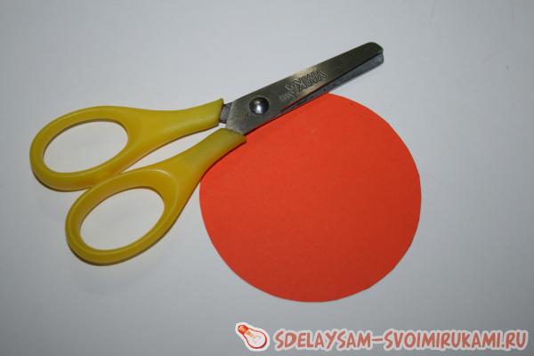 Георгина из атласных лент