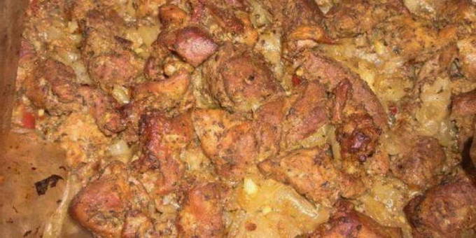 Шашлык в духовке на углях