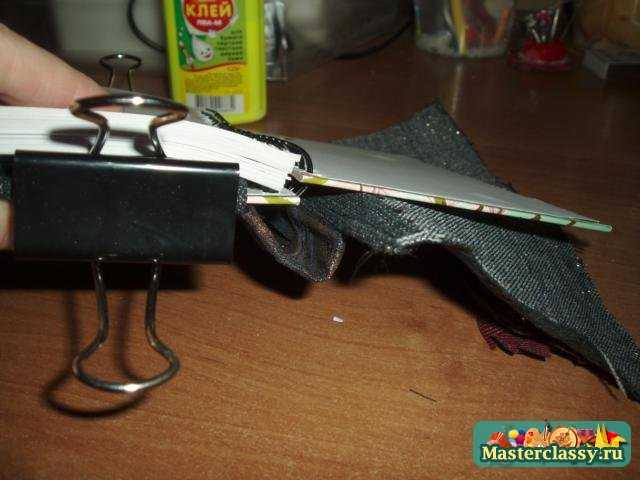 Блокнот с джинсовой отделкой