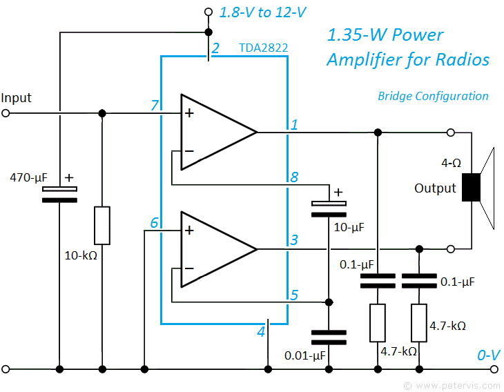 Tda4665 схема усилителя звука