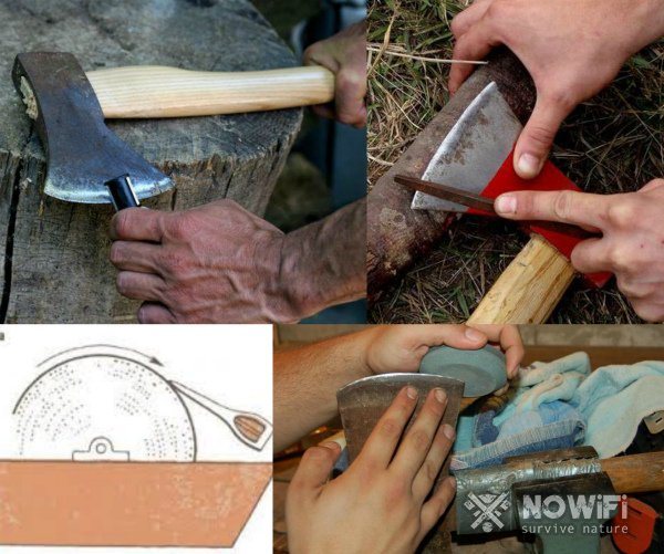 Топорик для кухни из диска от циркулярки