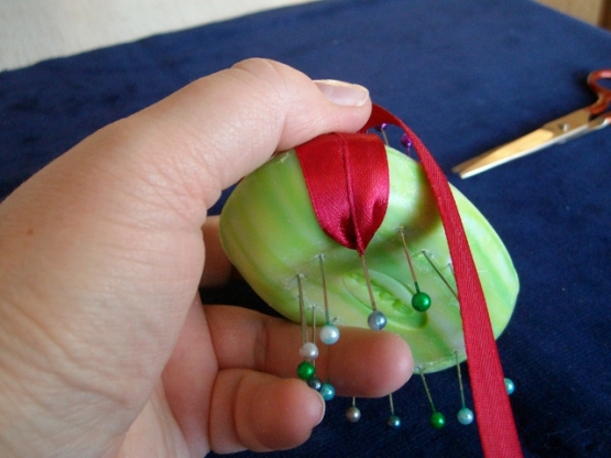 Корзинка из лент