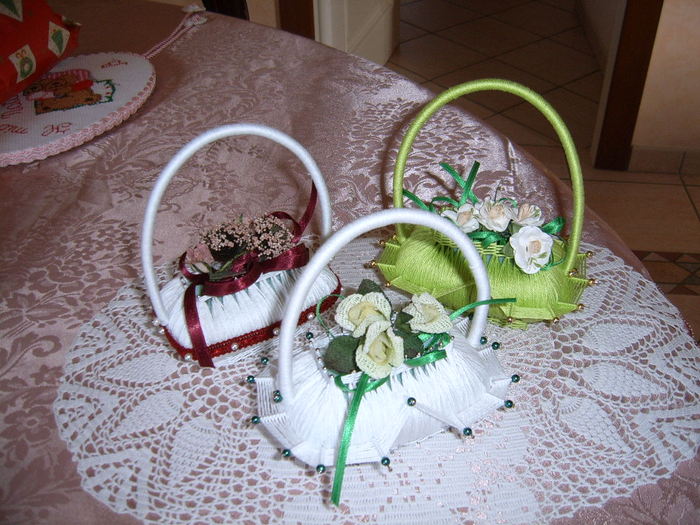 Корзинка из лент