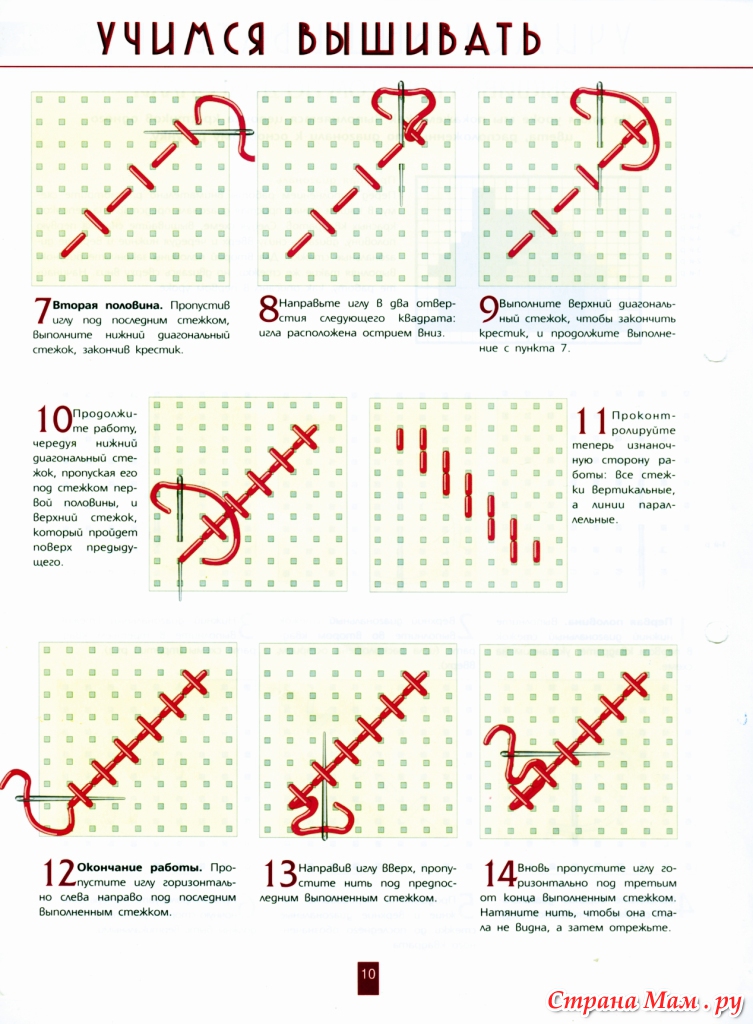 Как вышивать крестиком - wikihow