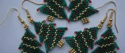 Елка из бисера - делаем красивые елки при помощи простых вариантов плетения
