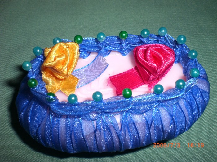 Корзинка из лент