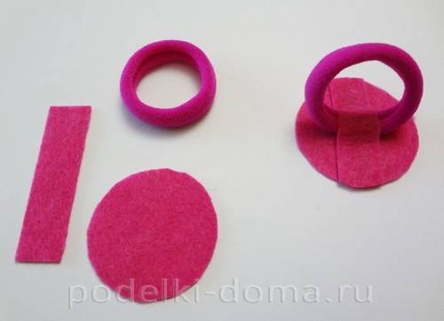 Георгина из атласных лент