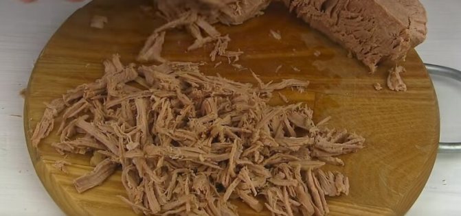 Сытный и простой рецепт салата «Мясной»
