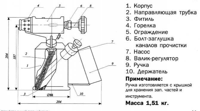 Самодельная спиртовая горелка по аналогии паяльной лампы