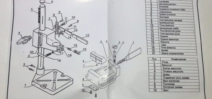 Стойка для дрели из чермета