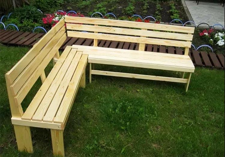 Как сделать уличную скамью из бетона и дерева