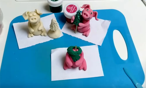 Подсвечник из соленого теста
