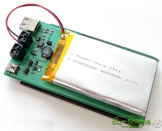 Преобразователь 3,7-5V для POWER BANK-a