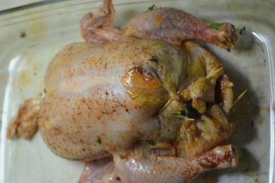 Маленькая печь из баллона для запекания кур и не только