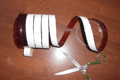 Корзинка из лент