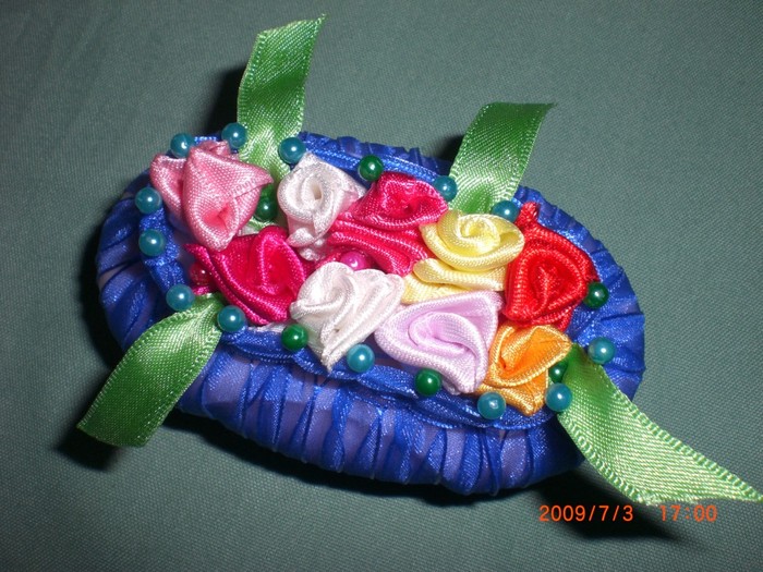 Корзинка из лент