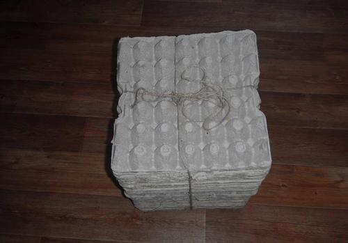 Розы из бумажного лотка для яиц