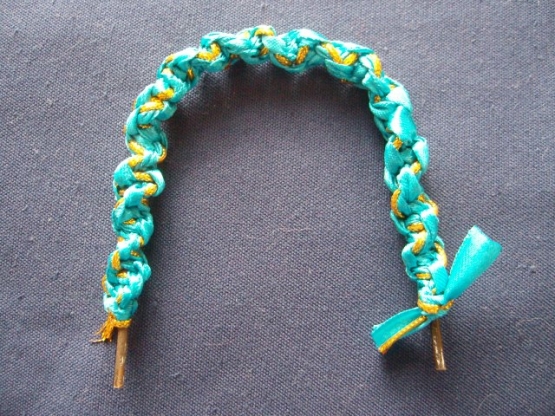 Корзинка из лент