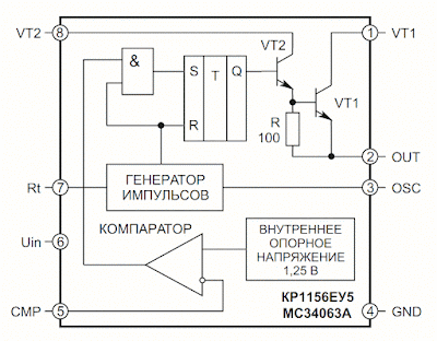 Понижающий преобразователь напряжения на UC3843