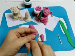 Подсвечник из соленого теста