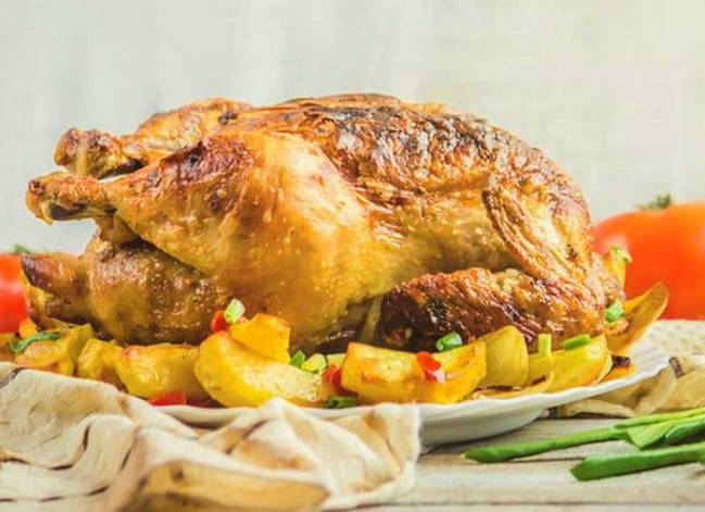 Маленькая печь из баллона для запекания кур и не только