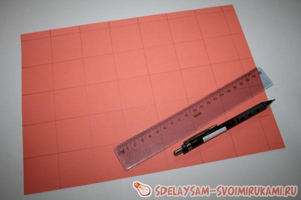 Георгина из атласных лент