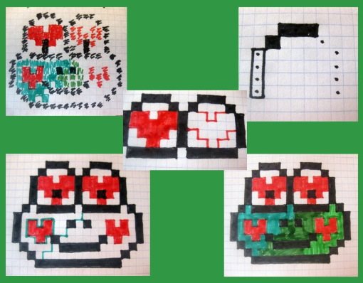 Рисунки по клеточкам, надписи популярные на английском, объемные, маленькие для начинающих