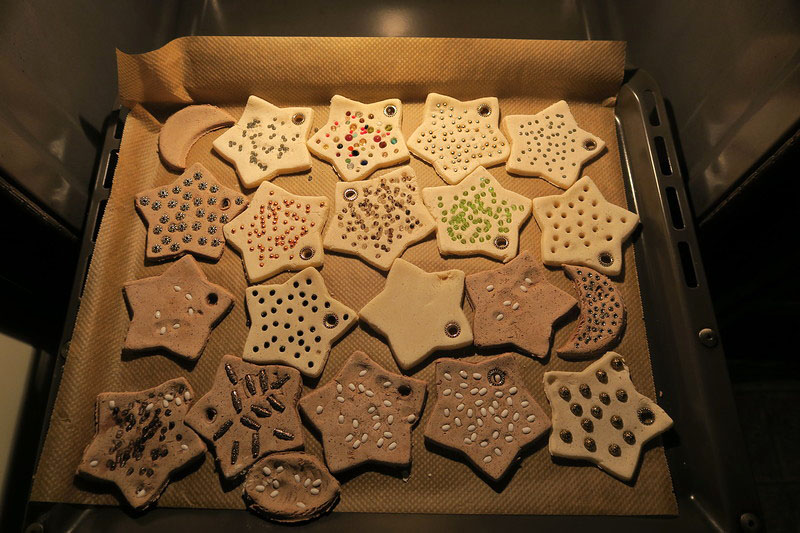 Подсвечник из соленого теста
