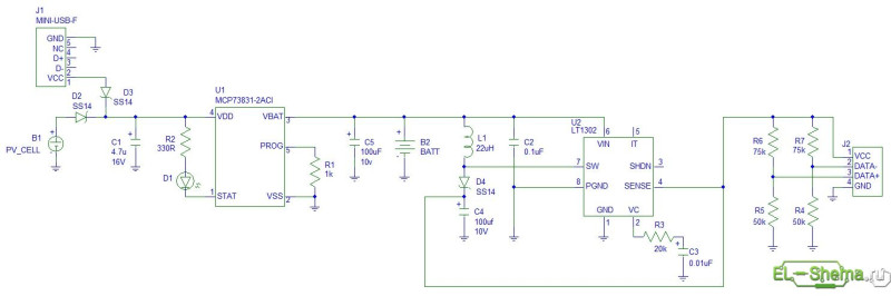 Преобразователь 3,7-5V для POWER BANK-a