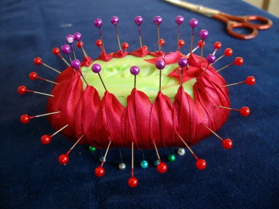 Корзинка из лент