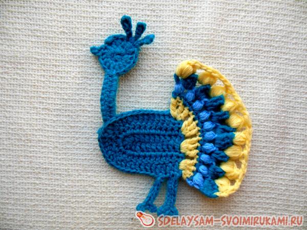 Вязаная аппликация крючком &quot