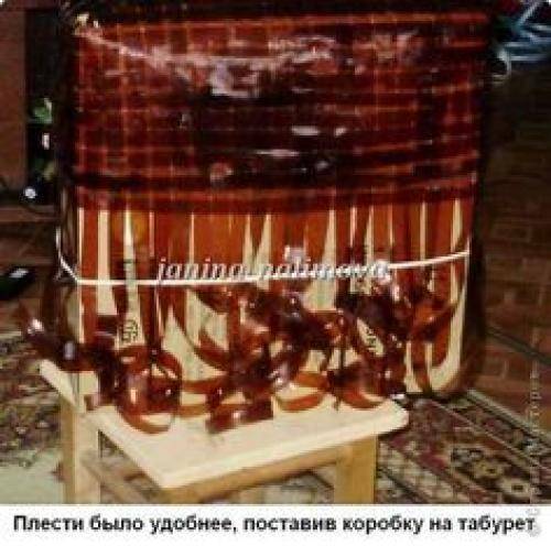 Корзинка из лент