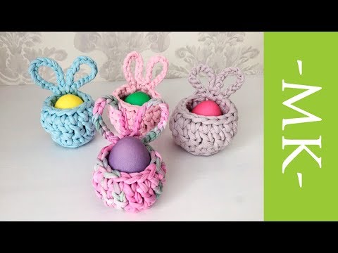 Поделки своими руками к Пасхе: корзинка с кроликами
