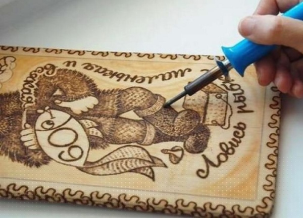 Техника выжигания по дереву для чайников