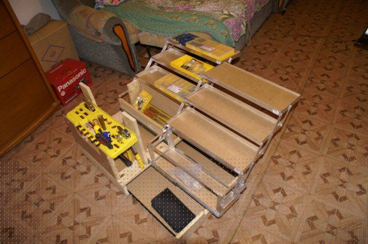 Ящик для инструмента из оцинкованного листа (с чертежами)