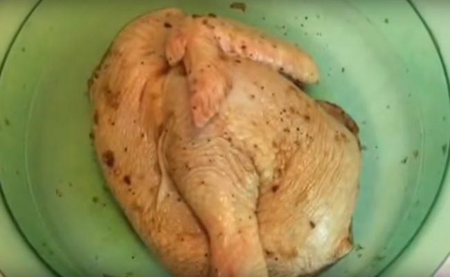 Маленькая печь из баллона для запекания кур и не только