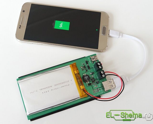 Преобразователь 3,7-5V для POWER BANK-a